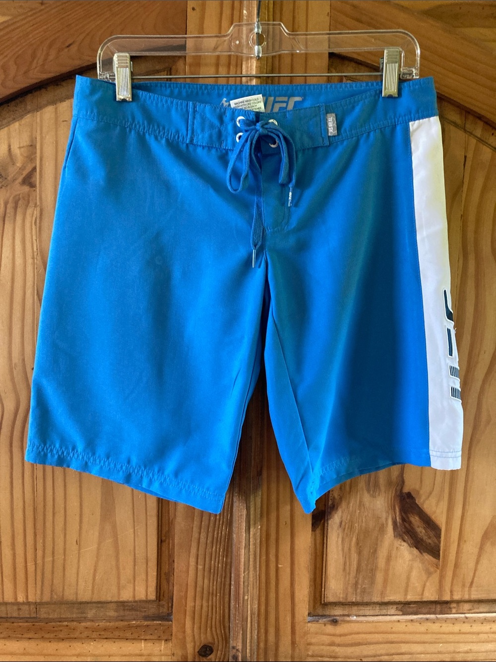 Women UFC MMA blue athletic gym workout  shorts size 7